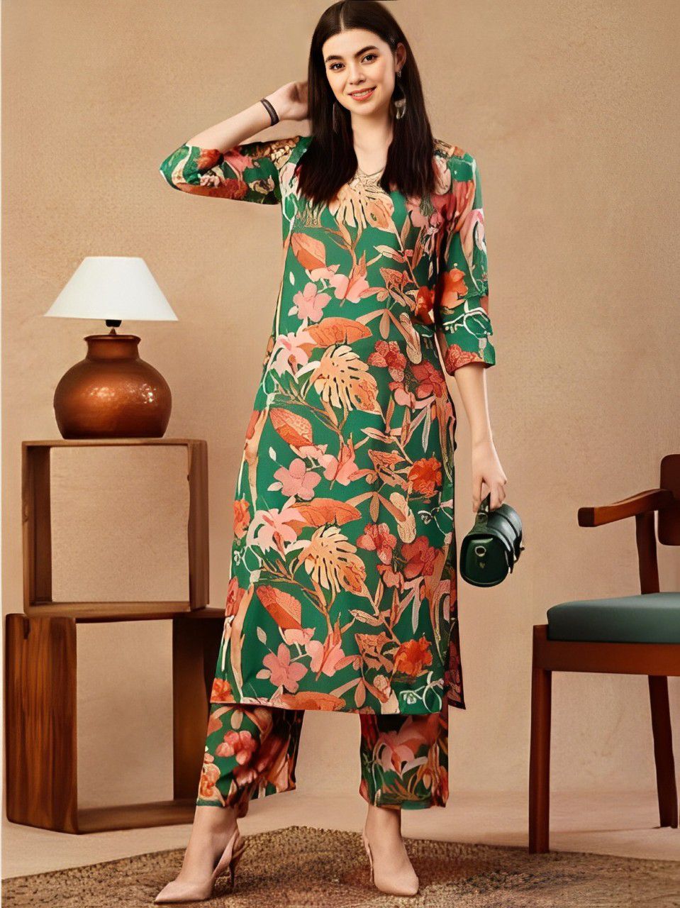 BS 32 By Krishi Cotton Printed Kurti With Bottom Wholesale Price In Surat
